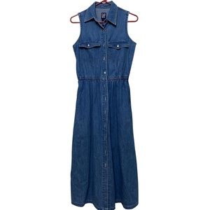 GAP Vintage Gap Button Down Denim Dress